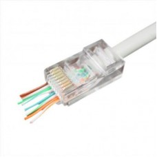 Конектор Cablexpert RJ45 cat.5e UTP 8P8C (сквозное отв., позолоч. конт.) 10 шт (LC-PTU-01/10)