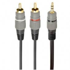 Кабель мультимедійний Jack 3.5mm to 2хRCA 2.5m Cablexpert (CCA-352-2.5M)