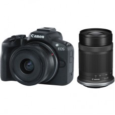 Цифровой фотоаппарат Canon EOS R50 RF-S 18-45 IS STM + RF-S 55-210 IS STM Black (5811C034)