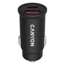 Зарядний пристрій Canyon PD 30W/QC3.0 18W Pocket size car charger (CNS-CCA20B03)