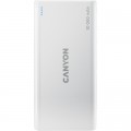 Батарея універсальна Canyon PB-108 10000mAh, Input 5V/2A, Output 5V/2.1A(Max), white (CNE-CPB1008W)