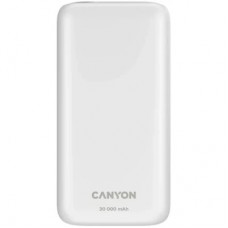 Батарея універсальна Canyon PB-301 30000mAh PD/20W, QC/3.0 (CNE-CPB301W)