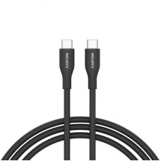 Дата кабель USB-C to USB-C 1.0m CC60SC10 60W Silicon Black Canyon (CNS-CC60SC10B)