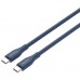 Дата кабель USB-C to USB-C 1.0m CC60SC10 60W Silicon Dark blue Canyon (CNS-CC60SC10DB)