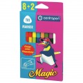 Фломастеры Centropen 2549 Magic, 10шт (8 colors+ 2 erasers) (2549/10)