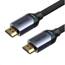 Кабель мультимедійний HDMI to HDMI 2.0m V.2.1 8K 60Hz HDR10 HLG 48Gbps YUV 444 Choetech (XHH01-BK)