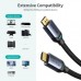 Кабель мультимедійний HDMI to HDMI 2.0m V.2.1 8K 60Hz HDR10 HLG 48Gbps YUV 444 Choetech (XHH01-BK)