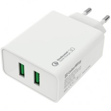 Зарядное устройство ColorWay 2USB Quick Charge 3.0 (36W) (CW-CHS017Q-WT)