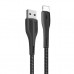 Дата кабель ColorWay USB 2.0 AM to Lightning 1.0m led black (CW-CBUL034-BK)