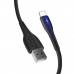 Дата кабель ColorWay USB 2.0 AM to Lightning 1.0m led black (CW-CBUL034-BK)