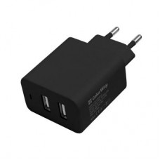 Зарядное устройство ColorWay 2USB AUTO_ID 4.8A (24W) black (CW-CHS016-BK)