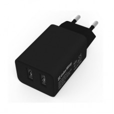 Зарядное устройство ColorWay 2USB AUTO ID 2.1A (10W) black (CW-CHS015-BK)