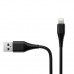 Зарядное устройство ColorWay 1USB AUTO ID 2A (10W) black + cable Lightning (CW-CHS012CL-BK)