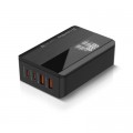 Зарядний пристрій ColorWay Power Delivery (2USB-A + 2USB TYPE-C) (65W) black (CW-CHS040PD-BK)