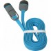 Дата кабель USB10-03BP USB - Micro USB/Lightning, blue, 1m Defender (87487)