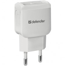 Зарядное устройство Defender UPA-22 white, 2xUSB, 2.1A (83580)