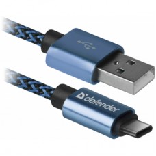 Дата кабель USB 2.0 AM to Type-C 1.0m USB09-03T PRO blue Defender (87817)