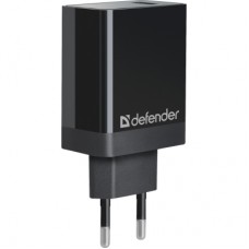 Зарядний пристрій Defender UPA-101 black, 1 USB, QC 3.0, 18W (83573)