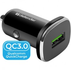 Зарядний пристрій Defender 1xUSB 18W (USB-A) QC3.0 3А UCA-91 (83830)