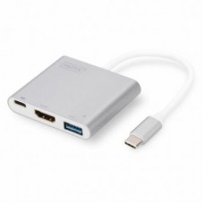 Перехідник Type-C to HDMI/USB 3.0/Type-C Digitus (DA-70838-1)