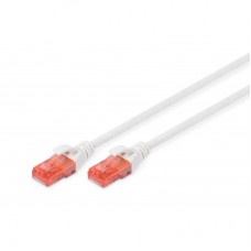 Патч-корд 1м, CAT 6 UTP, AWG 26/7, Cu, LSZH, white Digitus (DK-1617-010/WH)