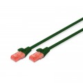 Патч-корд 5м, CAT 6 UTP, AWG 26/7, Cu, LSZH, green Digitus (DK-1617-050/G)