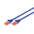 Патч-корд 5м, CAT 6 UTP, AWG 26/7, Cu, LSZH, blue Digitus (DK-1617-050/B)