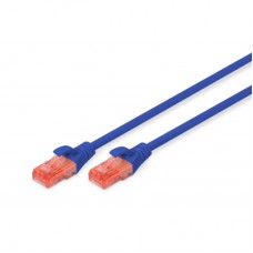 Патч-корд 5м, CAT 6 UTP, AWG 26/7, Cu, LSZH, blue Digitus (DK-1617-050/B)