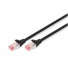 Патч-корд 1м, CAT 6 S-FTP, AWG 27/7, LSZH, black Digitus (DK-1644-010/BL)