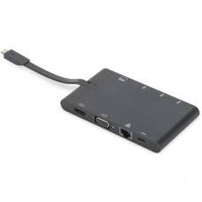 Порт-реплікатор Digitus Travel USB-C, 9 Port (DA-70865)