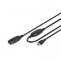 Дата кабель USB 3.0 AM/AF 5.0m Active Cable Digitus (DA-73104)