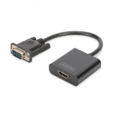 Перехідник VGA to HDMI (M/F), Full HD Digitus (DA-70473)