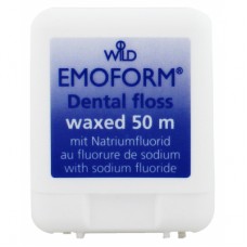 Зубна нитка Dr. Wild Emoform вощена з фторидом натрію 50 м (7611841138406)