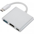 Перехідник Dynamode Dynamode USB3.1 Type-C to 1хHDMI, 1хUSB 3.0, 1хUSB Type-C Fe (Multiport USB 3.1 Type-C to HDMI)