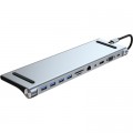 Порт-реплікатор Dynamode 11-in-1 USB-C to HDTV 4K/30Hz, VGA, 1хUSB3.0, RJ45, Type-C PD, Audio, SD/MicroSD (BYL-2003)