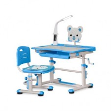 Парта со стулом Evo-kids BD-04 B XL Teddy с лампой