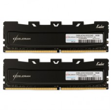 Модуль пам'яті для комп'ютера DDR4 16GB (2x8GB) 3200 MHz Black Kudos eXceleram (EKBLACK4163222AD)