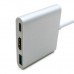 Порт-репликатор Extradigital USB Type-C to HDMI/USB 3.0/Type-C (0.15m) (KBH1691)