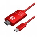 Переходник Type C to HDMI, 2m, 4K, 30HZ Extradigital (KBH1751)