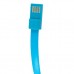 Дата кабель USB 2.0 AM to Micro 5P 0.2m браслет blue Extradigital (KBU1784)