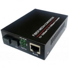 Медіаконвертер 10/100Base-TX to 100Base-F 1310нм, SM, SC/PC, 20 км FoxGate (EC-B-0,1-1SM-1310nm-20-LFP)