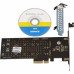 Плата розширення Frime 88SE9215 PCI-E-2хM.2 SATA3+2хSATA3 PCIe (ECF-PCIEtoSSD012.LP)