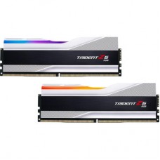 Модуль памяти для компьютера DDR5 32GB (2x16GB) 7800 MHz Trident Z5 RGB Silver G.Skill (F5-7800J3646H16GX2-TZ5RS)