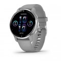 Смарт-годинник Garmin Venu 2 Plus, Powder Gray + Passivated, GPS (010-02496-10)