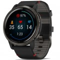 Смарт-часы Garmin Venu 2, GPS, Wi-Fi, Black + Slate, Leather, GPS (010-02430-21)