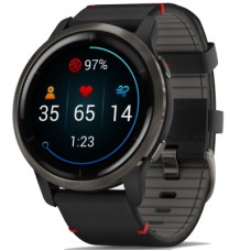 Смарт-годинник Garmin Venu 2, GPS, Wi-Fi, Black + Slate, Leather, GPS (010-02430-21)