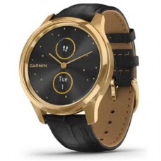 Смарт-годинник Garmin vivomove Luxe, Pure Gold-Black, Leather, (010-02241-22)