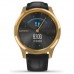 Смарт-годинник Garmin vivomove Luxe, Pure Gold-Black, Leather, (010-02241-22)