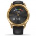 Смарт-годинник Garmin vivomove Luxe, Pure Gold-Black, Leather, (010-02241-22)