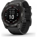 Смарт-годинник Garmin fenix 7X Pro Saph Solar, Carbon Gray Ti w/Black Band, GPS (010-02778-11)